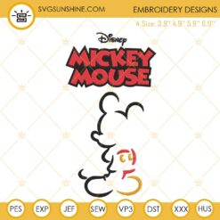Disney Mickey Mouse Embroidery Design Files