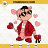 Bad Bunny Valentines SVG, Baby Benito Valentines SVG PNG DXF EPS Digital Download