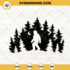 Bigfoot SVG, Pine Tree Forest SVG, Sasquatch SVG PNG DXF EPS Cricut