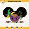 Black Girl Mardi Gras SVG, Mardi Gras Mask SVG, Carnival Mask SVG, Fat Tuesday SVG PNG DXF EPS Files