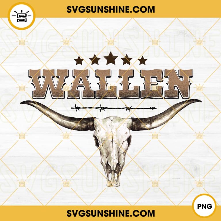 Bull Skull Wallen PNG, Western Cowboy PNG, Morgan Wallen PNG Digital File