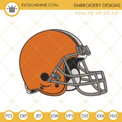 Cleveland Browns Logo Embroidery Files, NFL Football Team Machine Embroidery Designs