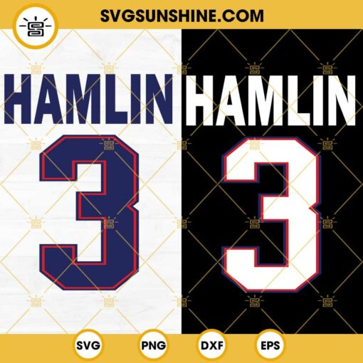 Damar Hamlin 3 SVG PNG DXF EPS Digital Download