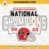Georgia Bulldogs National Champions 2023 SVG PNG DXF EPS Cricut