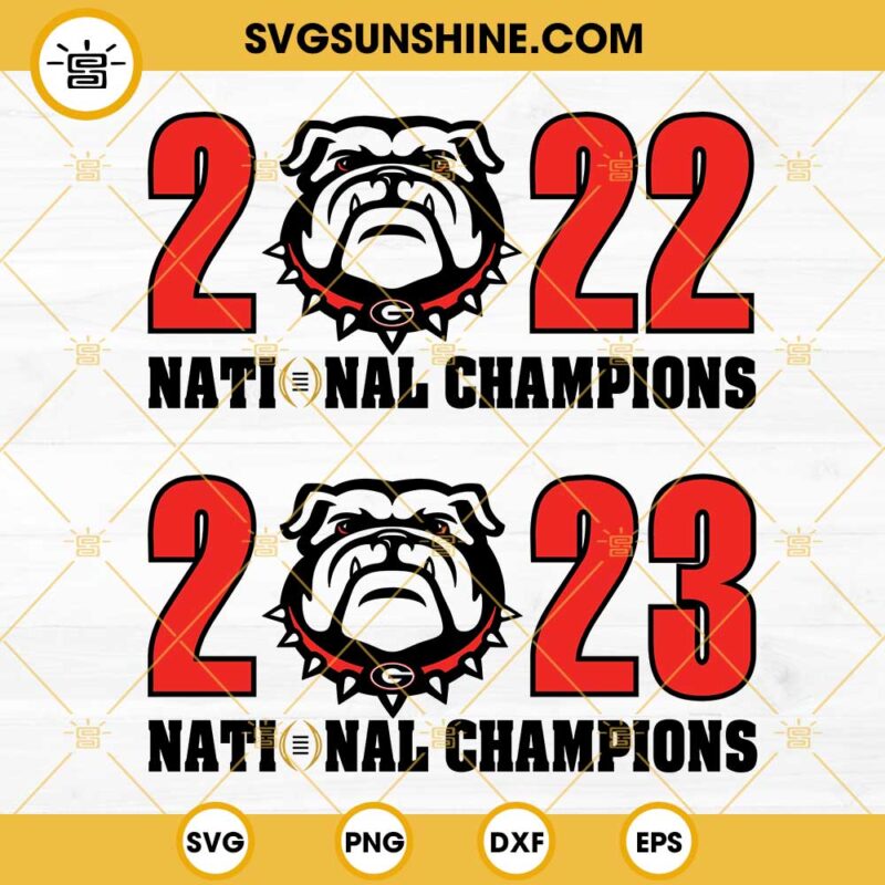 Bulldogs 2022 2023 National Champions SVG Bundle,