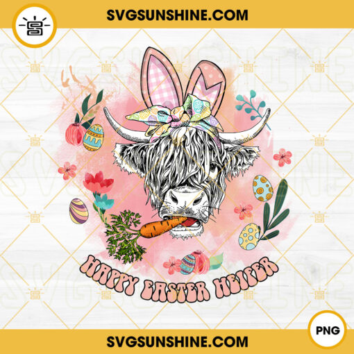 Happy Easter Heifer PNG, Cow Easter PNG, Happy Easter PNG Digital Download