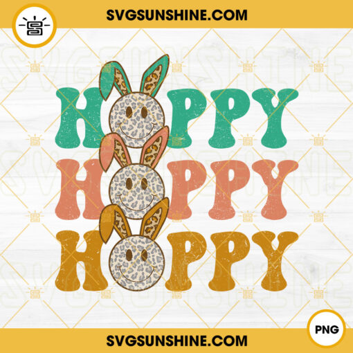 Hoppy PNG, Happy Easter PNG, Retro Easter PNG Sublimation