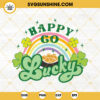 Happy Go Lucky SVG, Rainbow SVG, Shamrock SVG, St Patricks Day SVG PNG DXF EPS