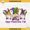 Happy Mardi Gras Y'all PNG, Mardi Gras Gnome PNG, New Orleans PNG, Fat Tuesday PNG