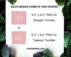 Heart Wings 20oz Skinny Tumbler Wrap PNG, Valentines Day Tumbler Design