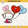 Hello Kitty Bad Bunny Bucket Hat SVG, Hello Kitty Bad Bunny Heart SVG, Valentine's Day Bad Bunny SVG PNG DXF EPS