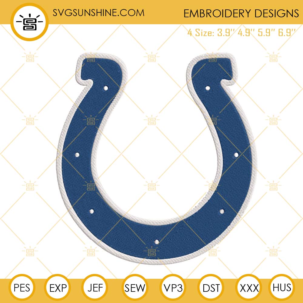 Indianapolis Colts Logo 2 Embroidery Design - Emblanka