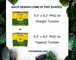John Deere 20oz Tumbler Wrap PNG Digital Download