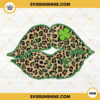 St Patrick's Day Lips PNG, Leopard Lips PNG, Lucky PNG Digital