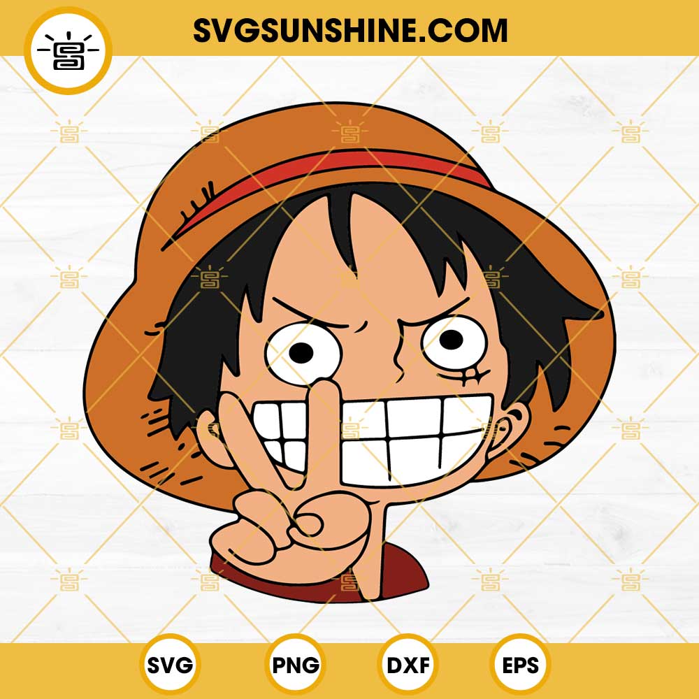 One Piece Luffy - Cricut File - Svg, Png, Dxf, Eps - LightBoxGoodMan