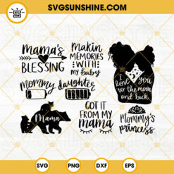 Mama SVG Bundle, Mommy SVG, Mom Quotes SVG, Mother's Day SVG PNG DXF EPS