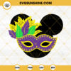 Mardi Gras Mask SVG, Minnie Mouse Ears SVG, Minnie Mardi Gras SVG PNG DXF EPS Files