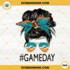 Miami Dolphins Game Day Messy Bun PNG, Football Mom PNG, Dolphins Football NFL PNG Digital File