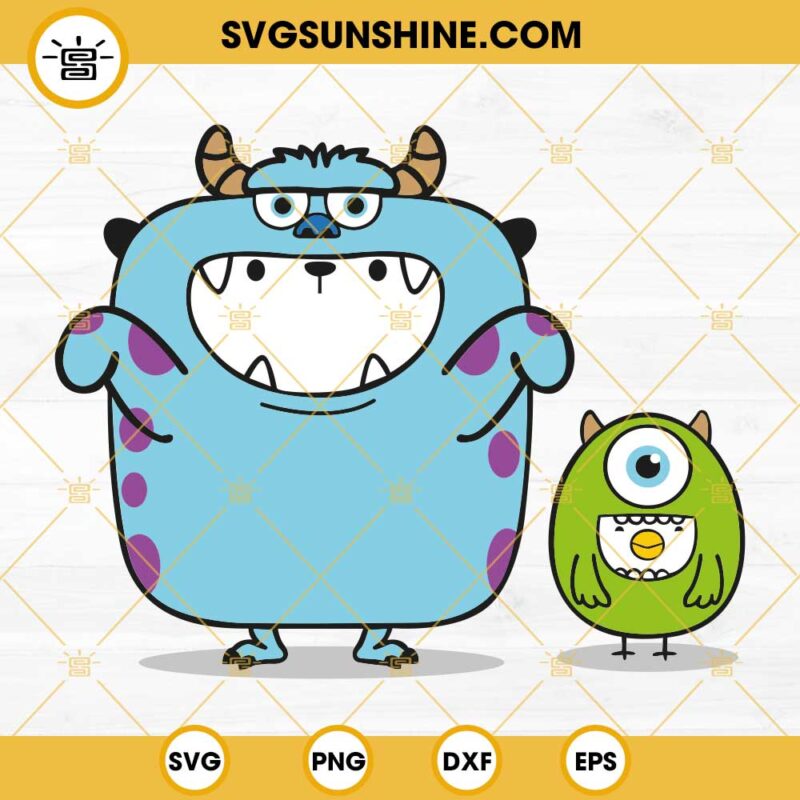 Mike Wazowski SVG, Mike And Sulley SVG PNG DXF EPS Cricut