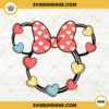 Minnie Mouse Ears Candy Hearts PNG, Conversation Hearts PNG, Minnie Valentine PNG