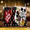 Mickey And Minnie 20oz Tumbler Template PNG, Disney Valentine Tumbler PNG File Digital Download