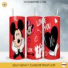 Mickey Love Minnie Valentine 20oz Skinny Tumbler Template PNG