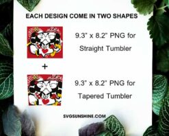 Mickey And Minne Kissing 20oz Tumbler Template PNG, Disney Valentine Tumbler PNG File Digital Download
