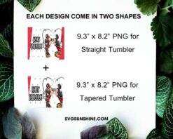 Mickey And Minnie Happy Valentine 20oz Tumbler Template PNG Digital Download