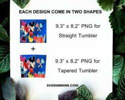 Mickey Love Minne Valetine 20oz Skinny Tumbler Template PNG, Disney Valentine Tumbler Template PNG File Digital Download