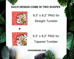 Yabba Dabba Doo Love Valentine 20oz Skinny Tumbler Template PNG, Yabba Dabba Doo Tumbler PNG File