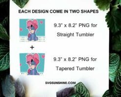 Eeyore And Piglet 20oz Skinny Tumbler PNG, Winnie The Pooh Valentine Tumbler PNG File Digital Download
