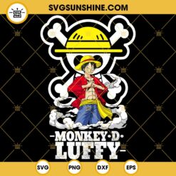 Monkey D Luffy SVG, One Piece SVG PNG DXF EPS Cricut