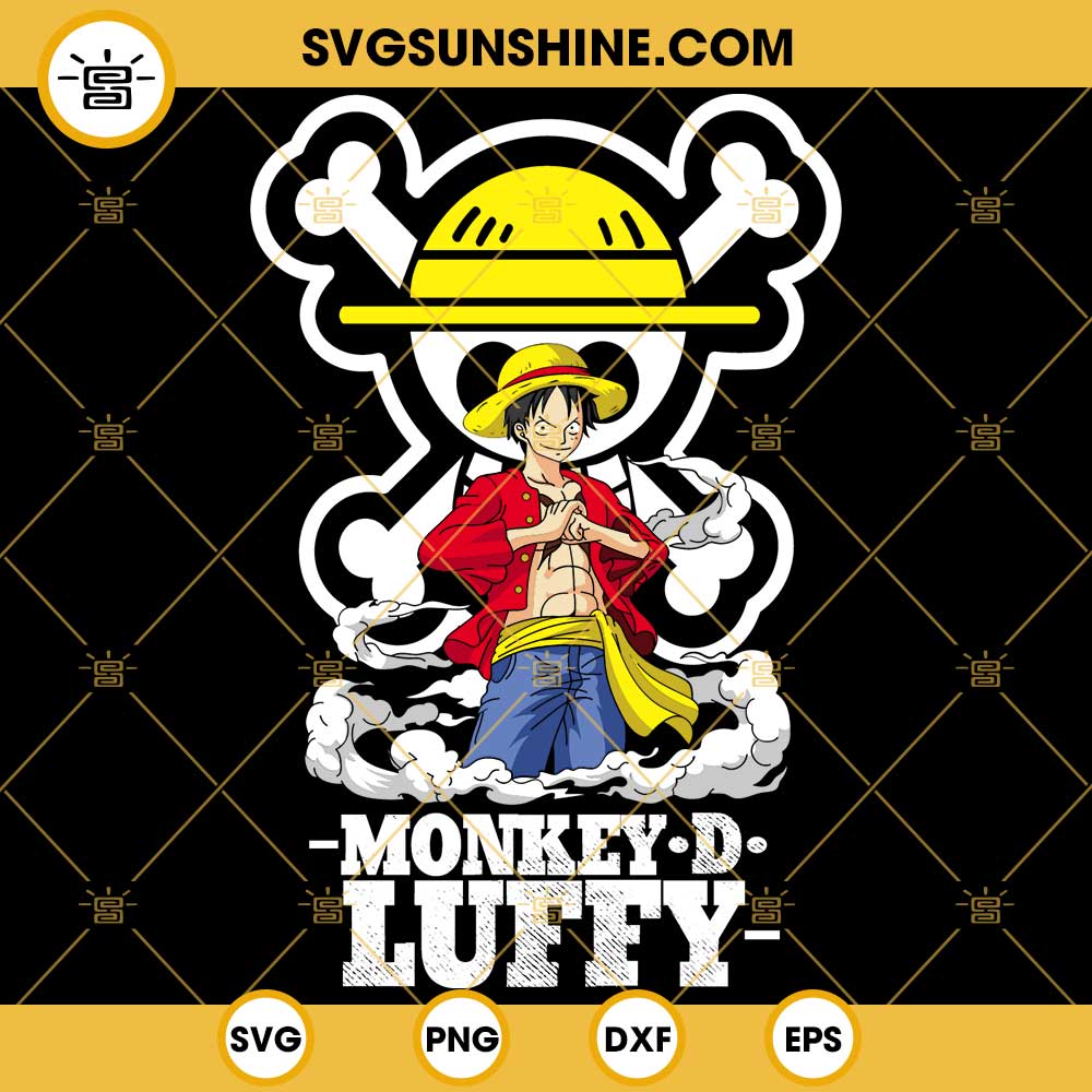 One Piece Monkey D Luffy Svg, One Piece Svg, Anime Svg, Monkey D Luffy Svg,  Luffy Svg, Png Dxf Eps Pdf File