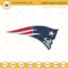 New England Patriots Logo Embroidery Files, NFL Football Team Machine Embroidery Designs