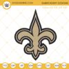 New Orleans Saints Logo Embroidery Files, NFL Football Team Machine Embroidery Designs