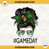 New York Jets Game Day Messy Bun PNG, Football Mom PNG, Jets Football NFL PNG Digital File