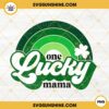 One Lucky Mama Rainbow PNG, Shamrock PNG, St Patricks Day PNG Sublimation Design