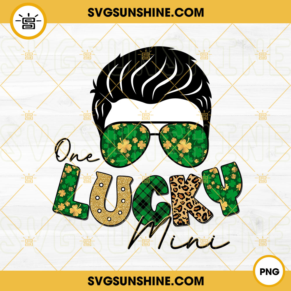 One Lucky Mini Boy PNG, Lucky Boy PNG, St Patrick Digital Download