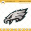 Philadelphia Eagles Logo Embroidery Files, NFL Football Team Machine Embroidery Designs