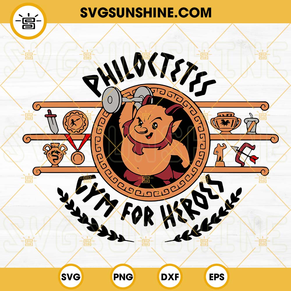 Philoctetes Gym For Heroes SVG, Hercules Gym SVG, Phil SVG, Hercules Disney Characters SVG