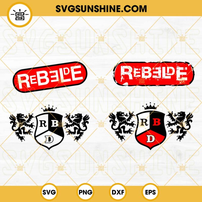 Rebelde 2023 SVG, RBD SVG, Rebelde Tour SVG PNG DXF EPS Cricut Files