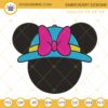 Minnie Safari Ears Embroidery Design, Disney Adventure Embroidery File