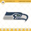 Seattle Seahawks Logo Embroidery Files, NFL Football Team Machine Embroidery Designs