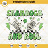 Shamrock And Roll SVG, Skeleton Rock Hand SVG, St Patrick's Day SVG PNG DXF EPS Digital File