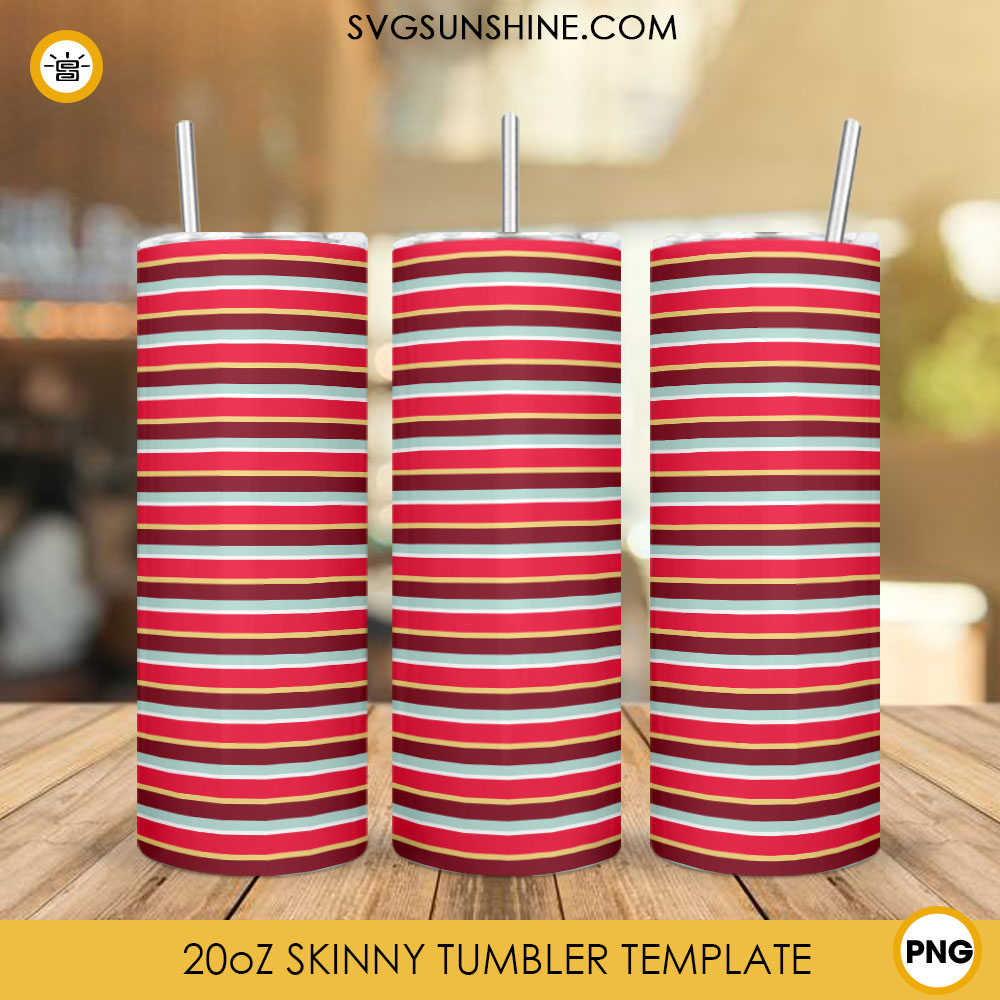 Stripe Pattern 20oz Tumbler Sublimation Design