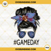 Tennessee Titans Game Day Messy Bun PNG, Football Mom PNG, Titans Football NFL PNG Digital File