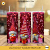 Valentine Gnomes 20oz Tumbler Wrap PNG, Valentines Day Tumbler Digital Download