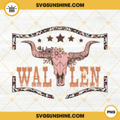 Wallen PNG, Country Music PNG, Bull Skull PNG, Cowboy PNG Design