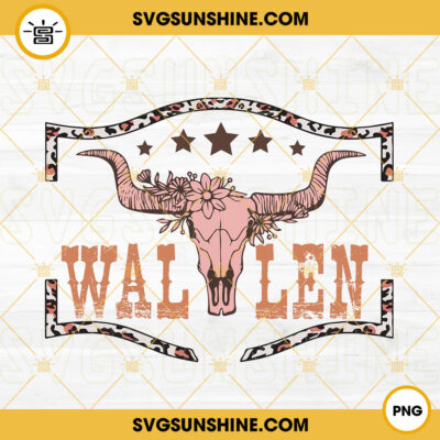 Wallen PNG, Country Music PNG, Bull Skull PNG, Cowboy PNG Design