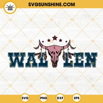 Wallen SVG, Bull Skull SVG, Country Music SVG, Western SVG PNG DXF EPS ...